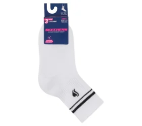 3er-Pack gerippte Low-Crew-Socken für Mädchen