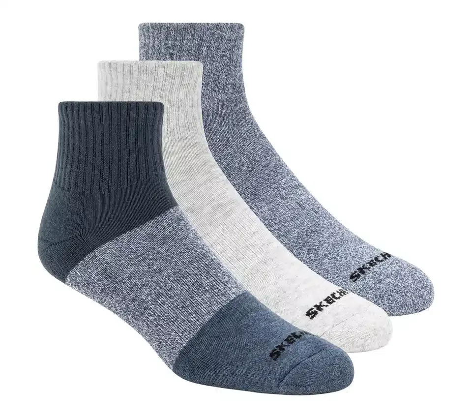 3er-Pack Herren-Quartersocken im Colorblock-Design 3er-Pack Herren-Quartersocken im Colorblock-Design