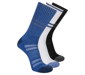 3er-Pack reflektierende Performance-Crew-Socken für Herren