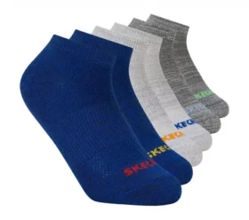 6er-Pack kurz geschnittene Socken ohne Frottee