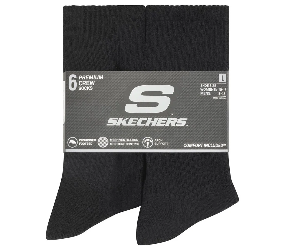 6er-Pack Large Core Crew Socken 6er-Pack Large Core Crew Socken