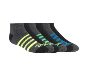 6er-Pack Low-Cut-Socken mit melierten Streifen