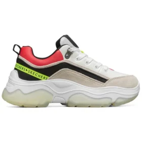 Ampp“D Low-Top Weiß/Rot/Kastanie