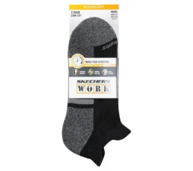 Arbeitssocken mit niedrigem Schaft und Fersenlasche – 3er-Pack