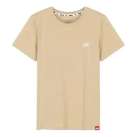 Athleisure Casual Sport-Strick mit Rundhalsausschnitt und kurzen Ärmeln, braun