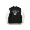 Baseballjacke mit Buchstabenprint „Tan White Black“