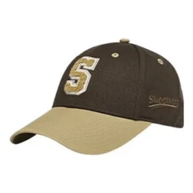 Baseballkappe mit Buchstabenstickerei „Brown Tan“