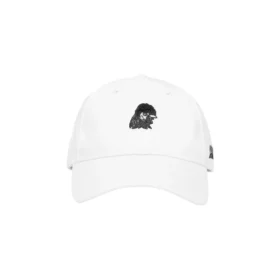 Baseballkappe mit Logo-Aufdruck „Weiß Schwarz“