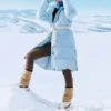 Basic-Daunenjacke „Blau“