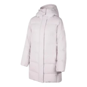 BASIC Lange Daunenjacke „Pink“