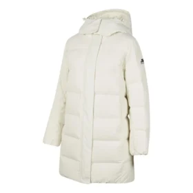 BASIC Lange Daunenjacke „Weiß“