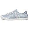 Beach Bingo Low-Top-Canvas-Schuh Blau/Weiß