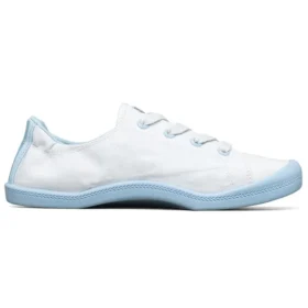 Beach Bingo My Emperor Sleeps All Night Low-Top-Canvas-Schuhe Weiß/Blau