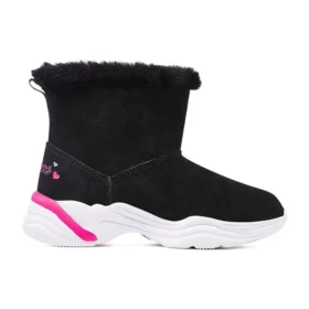 Bequeme Winterstiefel „Black Pink“