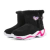 Bequeme Winterstiefel „Black Pink“