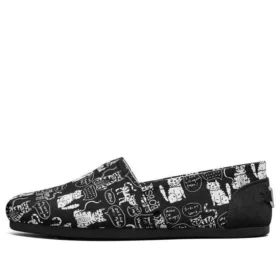 Bob’s Plush Slipper-Schuhe Schwarz/Weiß