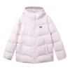 Bunte Casual-Serie: Einfarbige Logo-Daunenjacke mit Kapuze „Multi-Color“