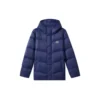 Bunte Casual-Serie: Einfarbige Logo-Daunenjacke mit Kapuze „Multi-Color“