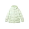 Bunte Casual-Serie: Einfarbige Logo-Daunenjacke mit Kapuze „Multi-Color“