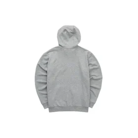 Bunte Freizeit-Serie Letter-Kapuzenjacke mit Reißverschluss „Grey White“