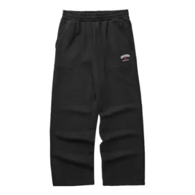 Bunte Freizeit-Serie Straight-Leg-Hose „Schwarz“