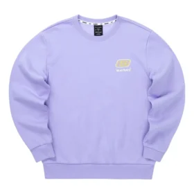 Bunter Crew-Pullover der Casual-Serie „Purple Yellow“