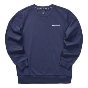 Buntes Casual-Serie-Grafik-Crew-Sweatshirt „Navy White“
