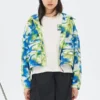 Casual-Camo-Kapuzenjacke „Green Blue“