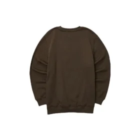 Casual Graphic Crew Sweater „Brown Grey“