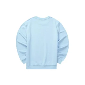 Casual-Serie Sweatshirt mit Rundhalsausschnitt und Schriftzug „Blue White“