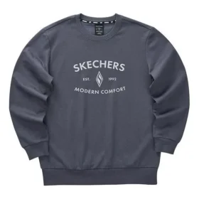 Casual-Sweatshirt mit Buchstabenprint aus der Diamond-Serie „Grau-Weiß“