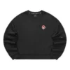 Casual-Sweatshirt mit Rundhalsausschnitt „Black Red“