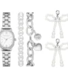Charm Pearl Bows Uhrenset