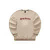 CNY-Serie Dragon Graphic Crew-Sweatshirt „Tan Black Red“