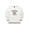 CNY-Serie Dragon Graphic Crew Sweatshirt „Weiß Schwarz Rot“