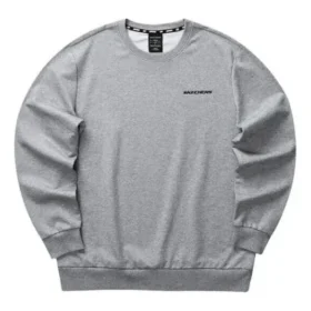 Colorful Casual Series Graphic Crew Sweatshirt „Grey Black“