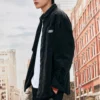Cord-Cardigan mit Einreiher-Schlitz „Schwarz Weiß Tan“