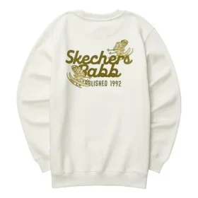 Crew-Sweatshirt mit Aufdruck „White Gold“