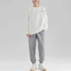 Crew-Sweatshirt mit Aufdruck „White Gold“