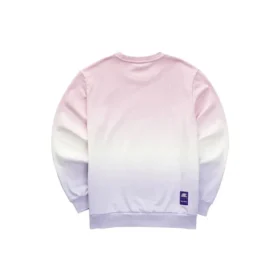 Crew-Sweatshirt mit Farbverlauf „Purple Pink White“