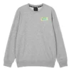 Crew-Sweatshirt mit Logo-Print „Grey White Black Blue“