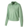 Crew-Sweatshirt mit Logo-Print „Grün“
