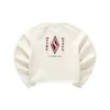 Crew-Sweatshirt mit Logo-Print „White Red“