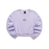 Crew-Sweatshirt mit Smile-Grafik „Schwarz Grau Lila“