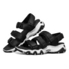 D lites 2.0 3-Riemen-Sandalen „Schwarz-Weiß“