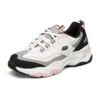 D‘ Lites Low-Dad-Schuhe Weiß/Schwarz/Pink