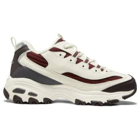 D‘ Lites Zip Along Schuhe „Weiß Burgunder Grau“