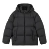 Daunenjacke mit Kapuze „Black“