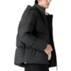 Daunenjacke mit Kapuze „Black“