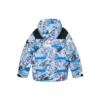 Daunenjacke mit Kapuze „Blue White Black“